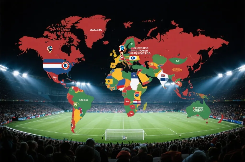 2026美加墨世界杯出线规则示意图,球队与赛程交织的全球足球版图